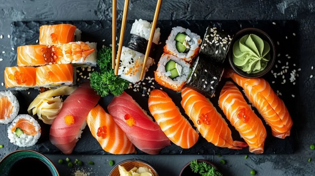 Plats Japonais.
Top 5 pays les plus connus culinairement parlant dans le monde.