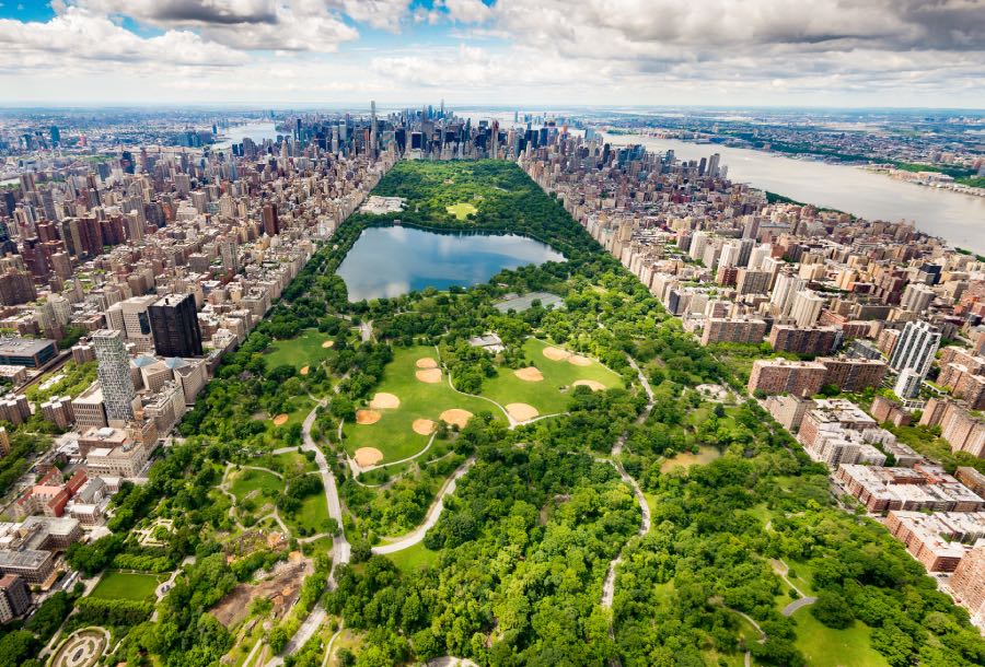 Vue d'ensemble sur Central Park